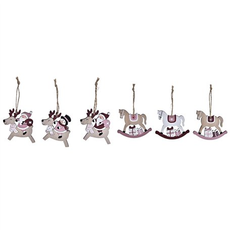 Décorations de Noël DKD Home Decor Métal (38 x 19 x 35 cm) (2 Unités)
