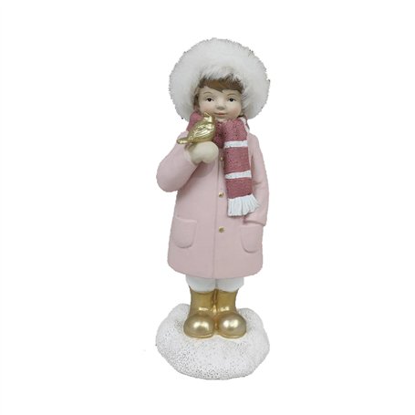 Décorations de Noël DKD Home Decor Résine Filles (4 x 4 x 9