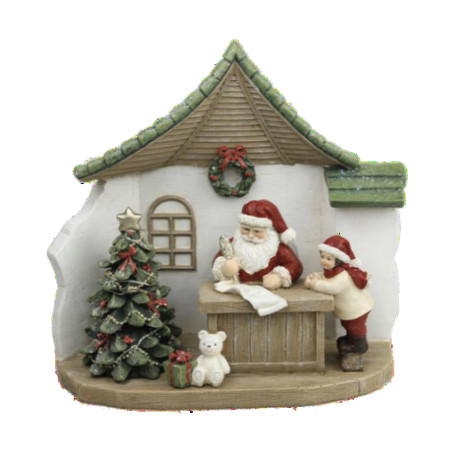 Décorations de Noël DKD Home Decor Résine Père Noël (19 x 9