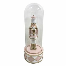 Décorations de Noël DKD Home Decor Verre Résine Casse-Noisette (10 x 10 x 26 cm) (2 Unités)