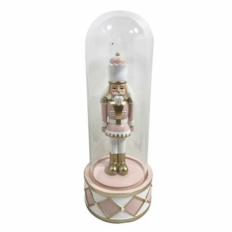 Décorations de Noël DKD Home Decor Verre Résine Casse-Noisette (10 x 10 x 26 cm) (2 Unités)