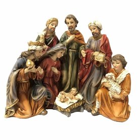 Crèche de Noël DKD Home Decor Résine (23 x 12