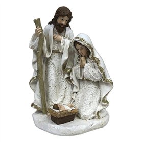 Crèche de Noël DKD Home Decor Résine (2 Unités) (12 x 10 x 19 cm)