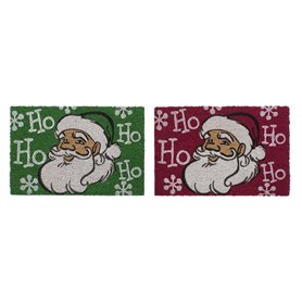Paillasson DKD Home Decor Noël PVC Père Noël Fibres de coco (60 x 40 x 1