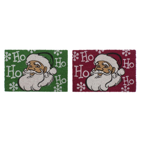 Paillasson DKD Home Decor Noël PVC Père Noël Fibres de coco (60 x 40 x 1