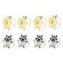 Porte-serviettes DKD Home Decor Lot Métal Flocons de neige (5 x 5 x 17 cm) (2 Unités)
