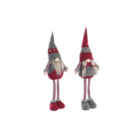 Figurine Décorative DKD Home Decor Noël Gnome Polyester (24 x 10 x 73 cm) (2 Unités)