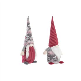 Décorations de Noël DKD Home Decor Gnome Polyester (24 x 14 x 58 cm) (2 Unités)