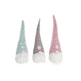 Décoration DKD Home Decor Gnome Polyester (17 x 16 x 54 cm) (3 Unités)