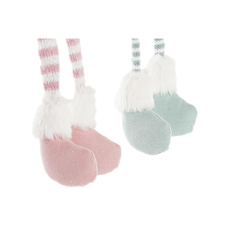 Image secondaire de Figurine Décorative DKD Home Decor Noël Fée Polyester Ange (15 x 10 x 53 cm) (2 Unités)