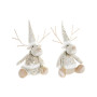Décorations de Noël DKD Home Decor Polyester Renne (19 x 18 x 38 cm) (2 Unités)