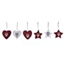 Ensemble Décorations de Noël DKD Home Decor Polyester (21 x 8 x 1 cm) (8 cm) (2 Unités)