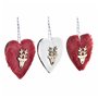 Ensemble Décorations de Noël DKD Home Decor Polyester (21 x 8 x 1 cm) (8 cm) (2 Unités)