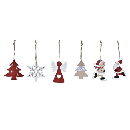 Ensemble Décorations de Noël DKD Home Decor Bois MDF (21 x 7