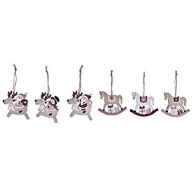 Ensemble Décorations de Noël DKD Home Decor Bois MDF (21 x 8