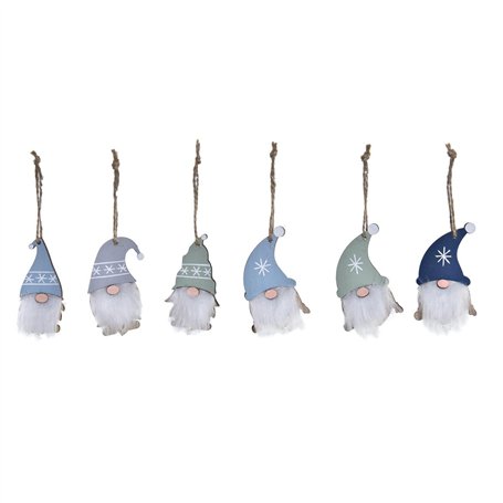 Ensemble Décorations de Noël DKD Home Decor Polyester Bois MDF (21 x 8 x 1