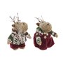 Décorations de Noël DKD Home Decor Polyester Renne (9 x 12 x 15 cm) (2 Unités)