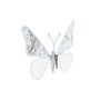 Décorations de Noël DKD Home Decor Polyester Papillon (2 Unités) (23 x 3 x 19 cm)
