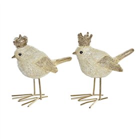 Décorations de Noël DKD Home Decor Résine Oiseau (11 x 5 x 9