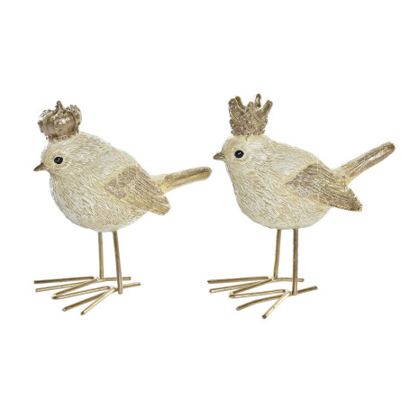 Décorations de Noël DKD Home Decor Résine Oiseau (11 x 5 x 9
