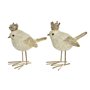 Décorations de Noël DKD Home Decor Résine Oiseau (11 x 5 x 9