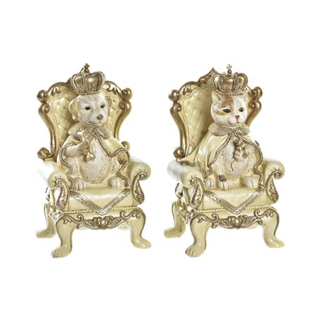 Tirelire DKD Home Decor Chat Résine Chien (12
