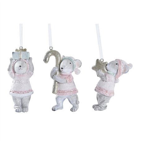 Décorations de Noël DKD Home Decor Résine (5 x 3 x 8