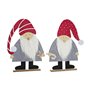 Décorations de Noël DKD Home Decor MDF Feutre (34 x 6 x 64 cm) (2 Unités)