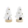 Décorations de Noël DKD Home Decor Arbre Polyester MDF Résine (12 x 8 x 15