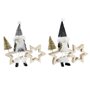 Étoile de Noël DKD Home Decor Polyester MDF Étoile (2 Unités) (18 x 6 x 19 cm)