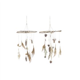 Décorations de Noël DKD Home Decor Bois (2 Unités) (41 x 41 x 40 cm)