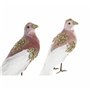 Décorations de Noël DKD Home Decor Polyester Oiseau (20 x 9 x 46 cm) (2 Unités)