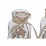 Décoration lumineuse DKD Home Decor Noël Naturel Maison (2 Unités) (9 x 9 x 17 cm)