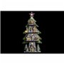 Sapin de Noël DKD Home Decor Rouge Arbre Bleu Rose Bois Vert (23 x 9 x 47 cm) (2 Unités)