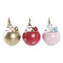 Décorations de Noël DKD Home Decor MDF (8 x 8 x 11 cm) (3) (3 Unités)