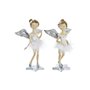 Décorations de Noël DKD Home Decor Résine Ange (11 x 9 x 17 cm) (2 Unités)