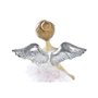 Décorations de Noël DKD Home Decor Résine Ange (11 x 9 x 17 cm) (2 Unités)
