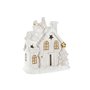 Décorations de Noël DKD Home Decor Maison Enneigé Magnésium (38 x 21 x 45 cm) (2 Unités)