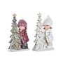 Décorations de Noël DKD Home Decor Polyester Résine Paillettes Enfants (17 x 11 x 27