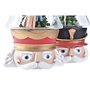Décoration lumineuse DKD Home Decor Noël Rouge Blanc (15 x 13,5 x 24 cm) (2 Unités)