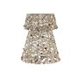 Décoration lumineuse DKD Home Decor Noël Champagne Arbre Blanc (14 x 14 x 50 cm) (2 Unités)