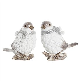 Décorations de Noël DKD Home Decor Résine Oiseau (13