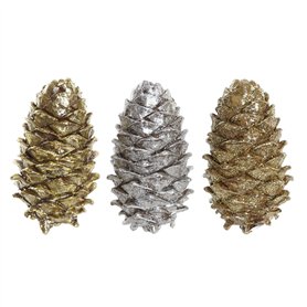 Décorations de Noël DKD Home Decor Ananas Résine (13 x 7