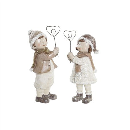 Décorations de Noël DKD Home Decor Résine Enfants (9 x 6 x 19