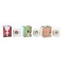 Bougie DKD Home Decor Noël Père Noël Casse-Noisette (8 x 8 x 9 cm) (3 Unités)