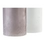 Décoration lumineuse DKD Home Decor Noël Marron Blanc (11 x 11 x 25 cm) (2 Unités)