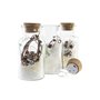 Décoration lumineuse DKD Home Decor Noël Naturel (6 x 6 x 14 cm) (3 Unités)