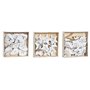 Ensemble Décorations de Noël DKD Home Decor Métal (12 x 12 x 3 cm) (3 Unités)