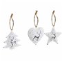 Ensemble Décorations de Noël DKD Home Decor Métal (12 x 12 x 3 cm) (3 Unités)