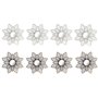 Ensemble de miroirs DKD Home Decor Miroir Champagne Doré PP 2 Unités (25 x 1 x 25 cm)